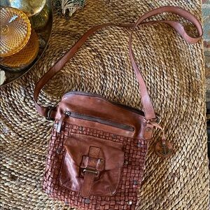 Brown Leather Crossbody Bag